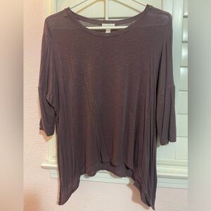 Dark Purple slightly see through blouse